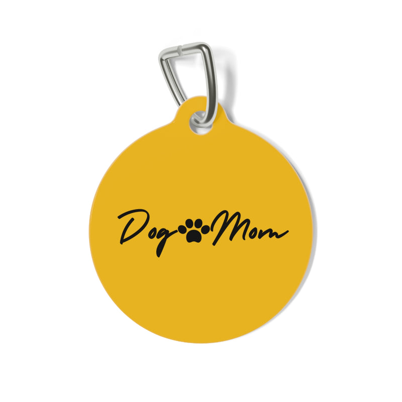 Dog Mom Pet Tag - Personalized Dog ID Tag for Loving Pet Owners