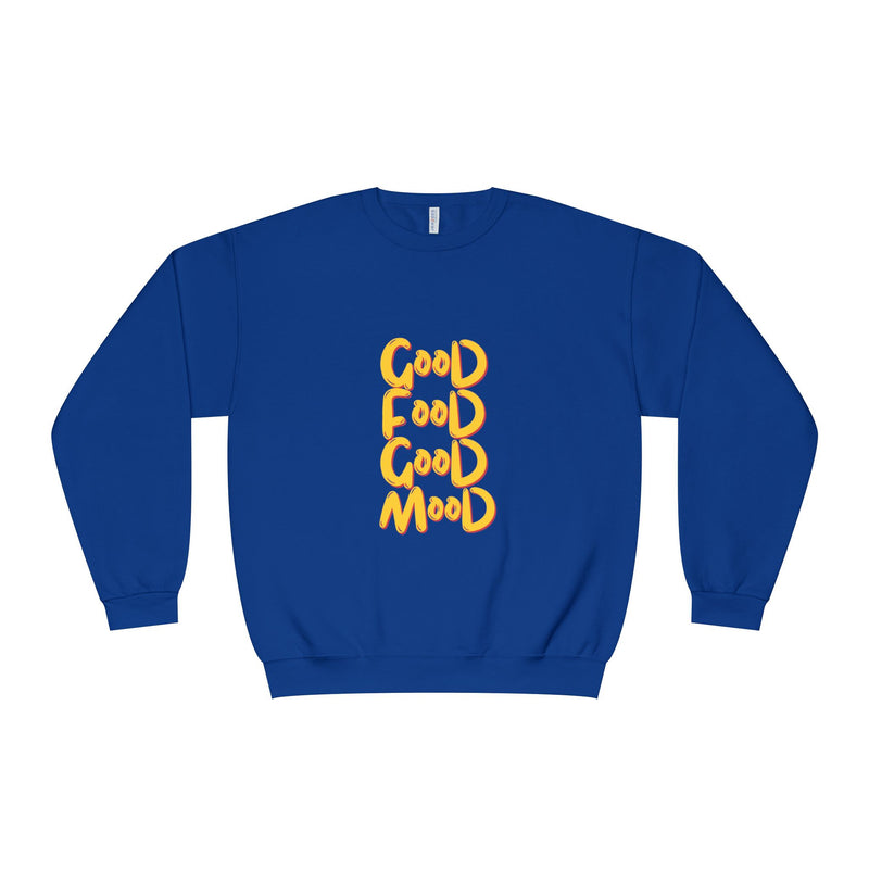 Good Food Good Mood Sweatshirt - Unisex NuBlend® Crewneck for Comfort and Style