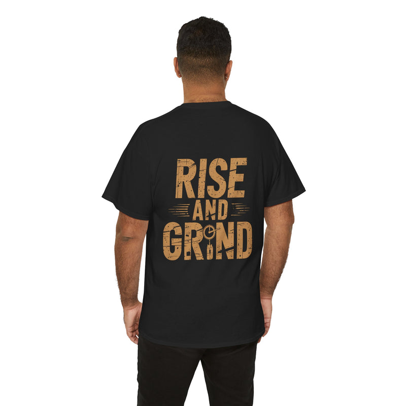 Unisex Heavy Cotton Tee - Rise and Grind
