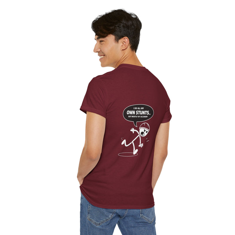 Unisex Heavy Cotton Tee: "Own Stunts" - T-Shirt