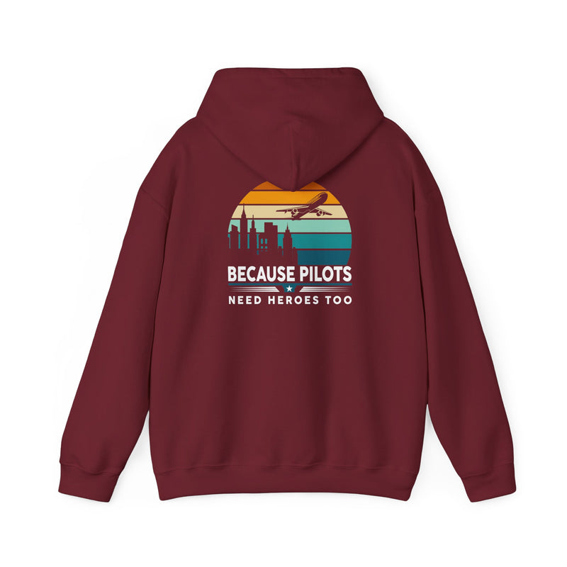 Unisex Heavy Blend™ Hooded Sweatshirt "Maintenance & Pilots Design | Perfect Gift for Aviation Enthusiasts