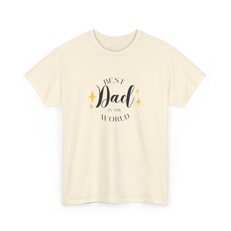 Best Dad Heavy Cotton Tee - Perfect Gift for Father's Day
