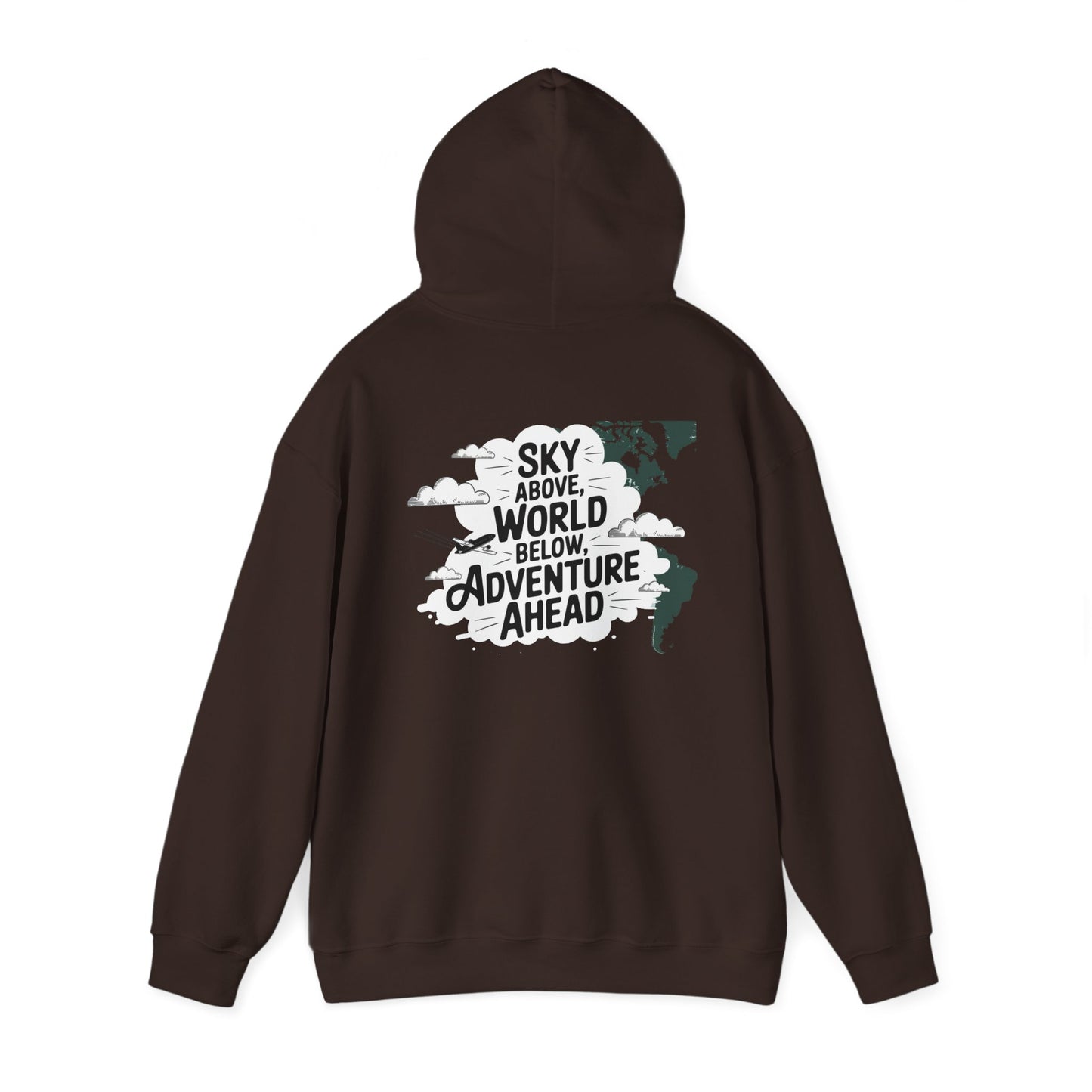 Unisex Heavy Blend™ Hooded Sweatshirt Sky above world below