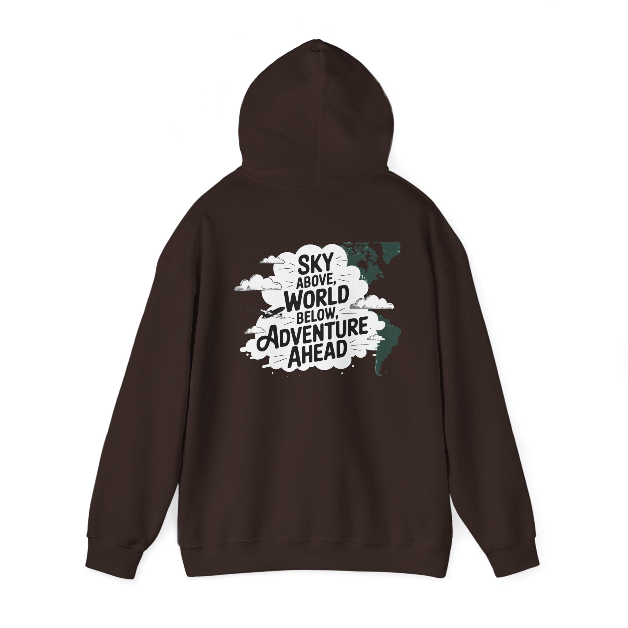 Unisex Heavy Blend™ Hooded Sweatshirt Sky above world below