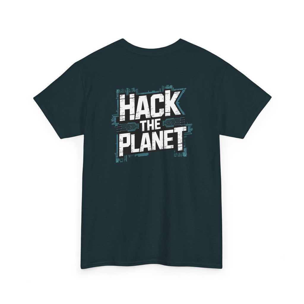 Unisex Heavy Cotton Tee: "Hack the Planet" - T-Shirt