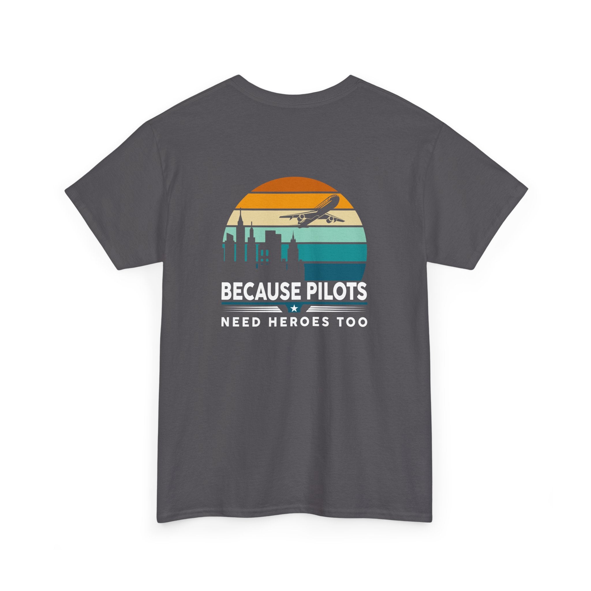 Unisex Heavy Cotton Tee - Maintenance & Pilots Design | Perfect Gift for Aviation Enthusiasts