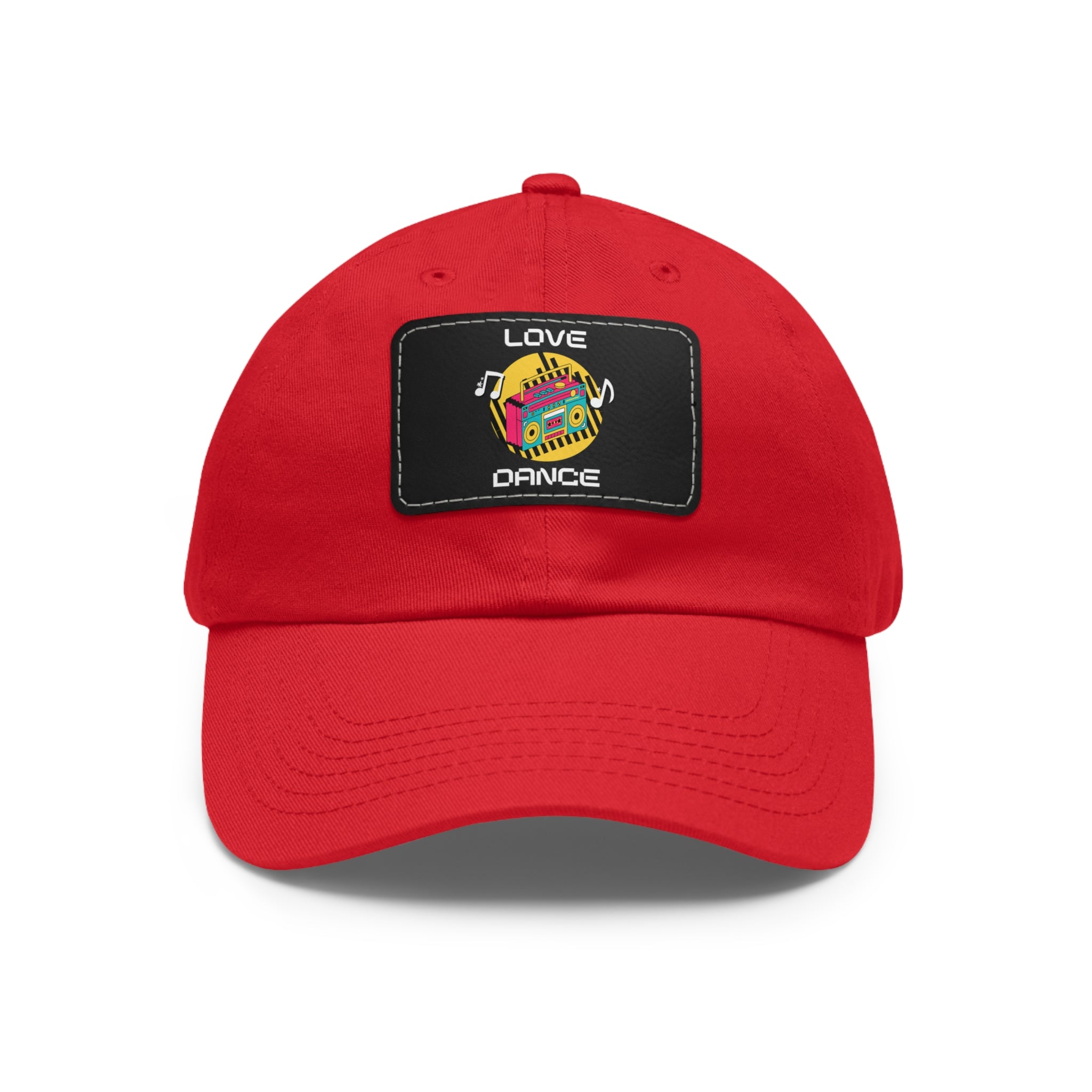 Love Dance Dad Hat with Leather Patch - Casual Style for Dance Lovers
