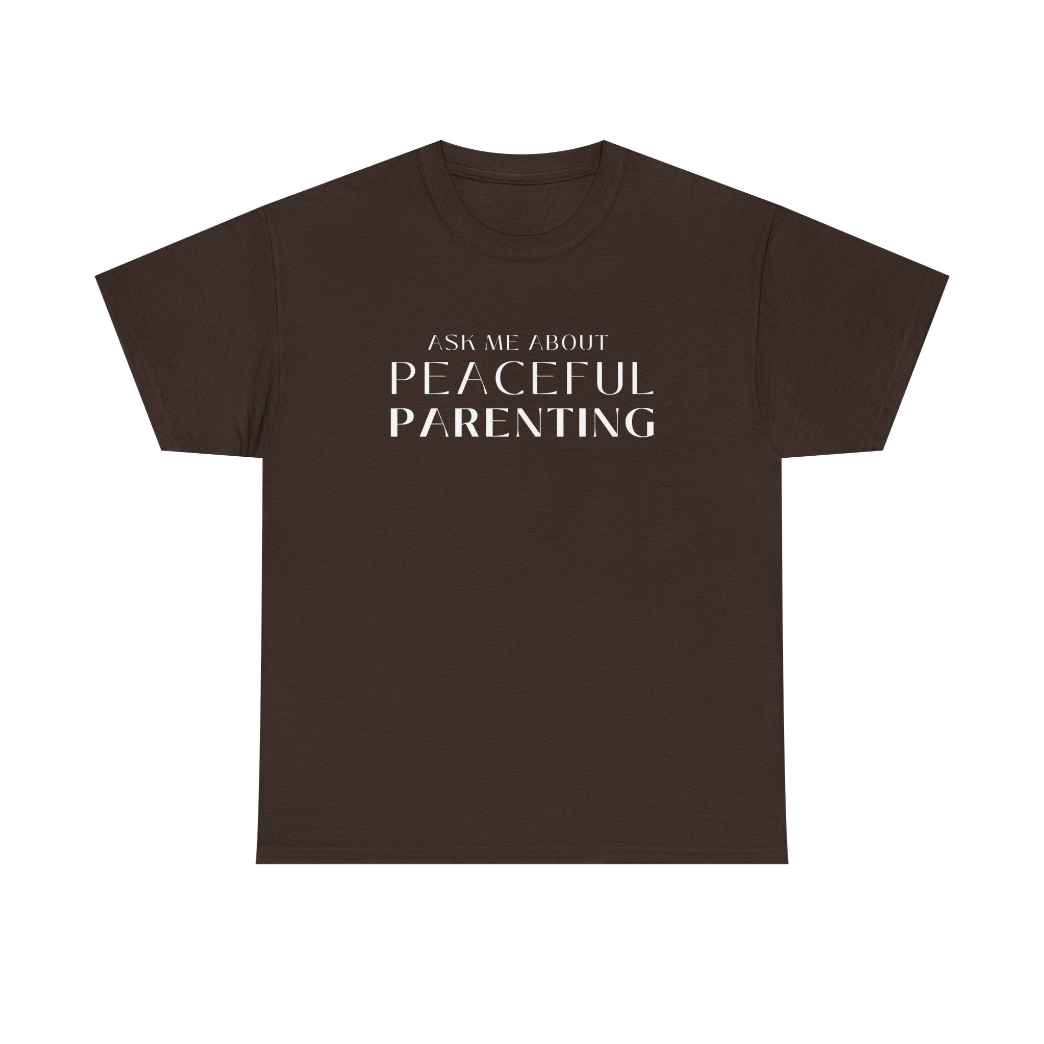 Peaceful Parenting Unisex Heavy Cotton Tee - Comfortable & Thoughtful Gift for Parents