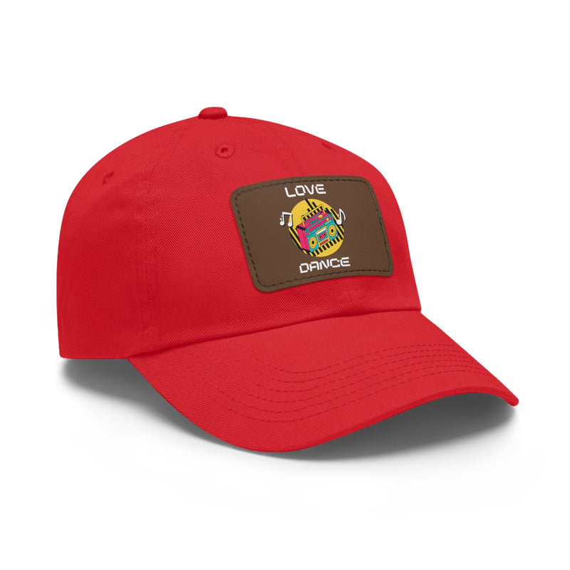 Love Dance Dad Hat with Leather Patch - Casual Style for Dance Lovers