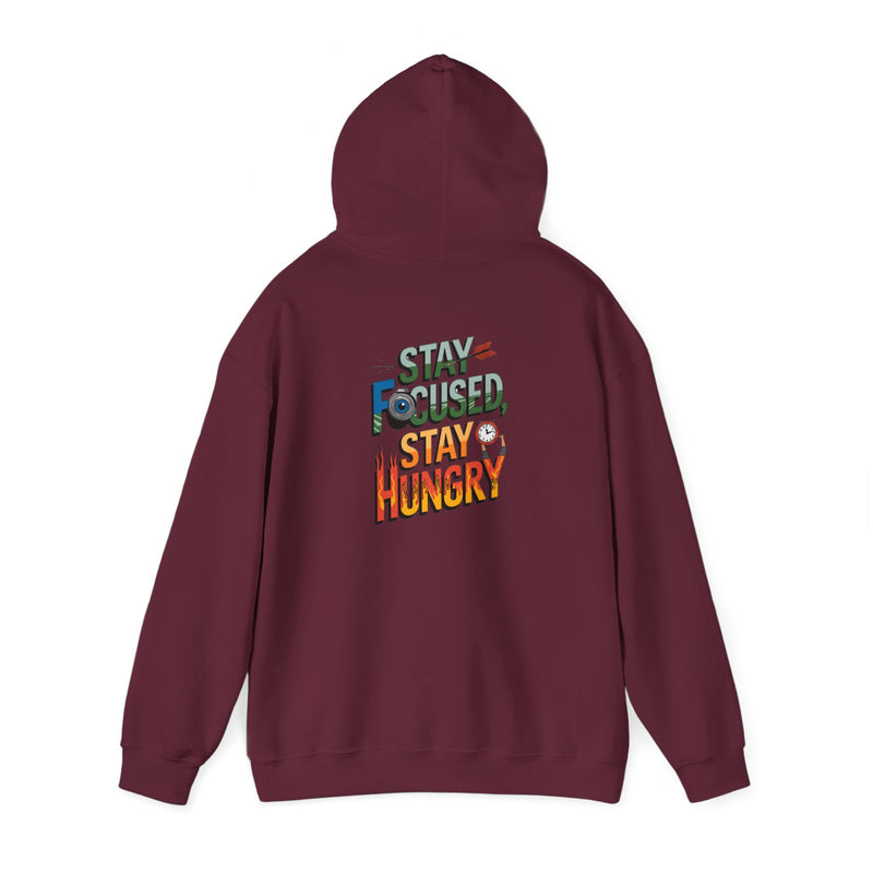 Unisex Heavy Blend™ Hooded Sweatshirt "Stay Focused Stay Hungry"