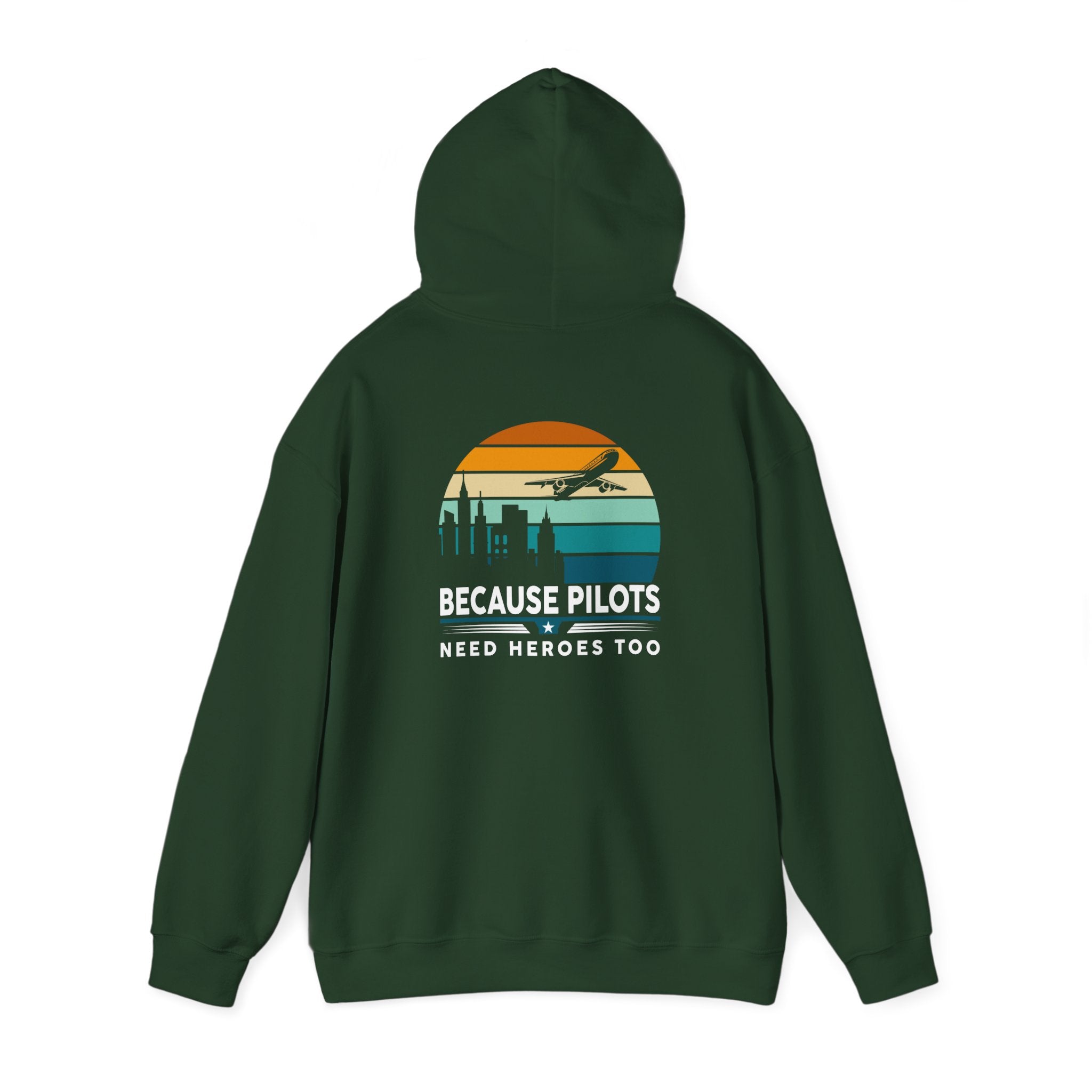 Unisex Heavy Blend™ Hooded Sweatshirt "Maintenance & Pilots Design | Perfect Gift for Aviation Enthusiasts