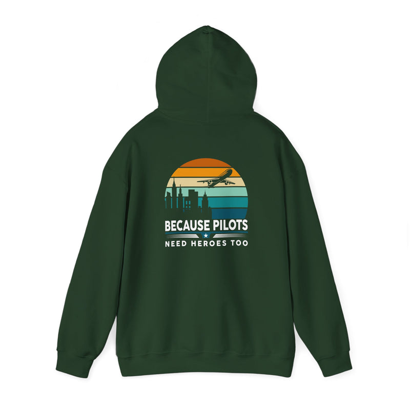 Unisex Heavy Blend™ Hooded Sweatshirt "Maintenance & Pilots Design | Perfect Gift for Aviation Enthusiasts