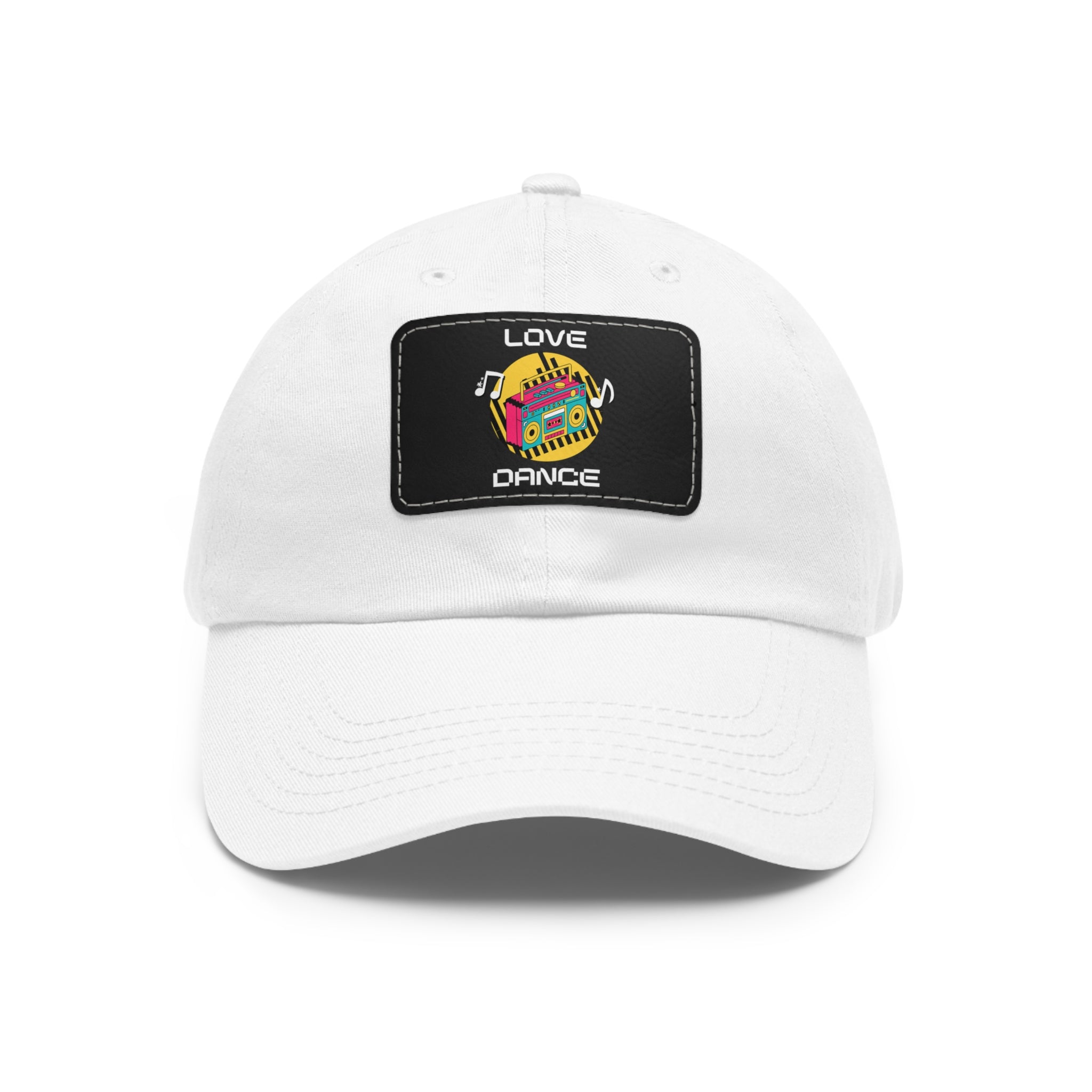 Love Dance Dad Hat with Leather Patch - Casual Style for Dance Lovers