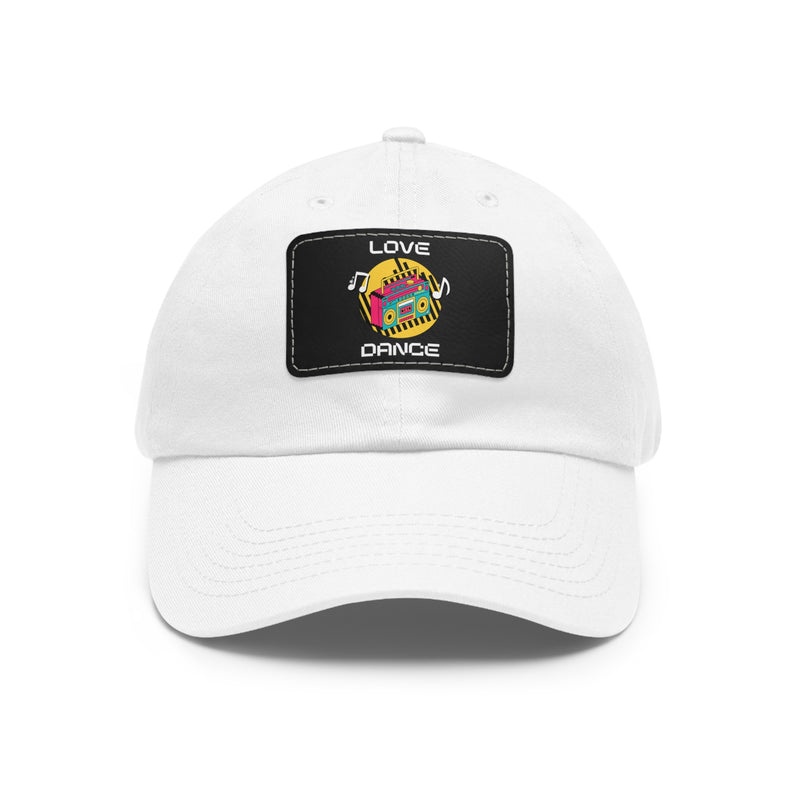 Love Dance Dad Hat with Leather Patch - Casual Style for Dance Lovers