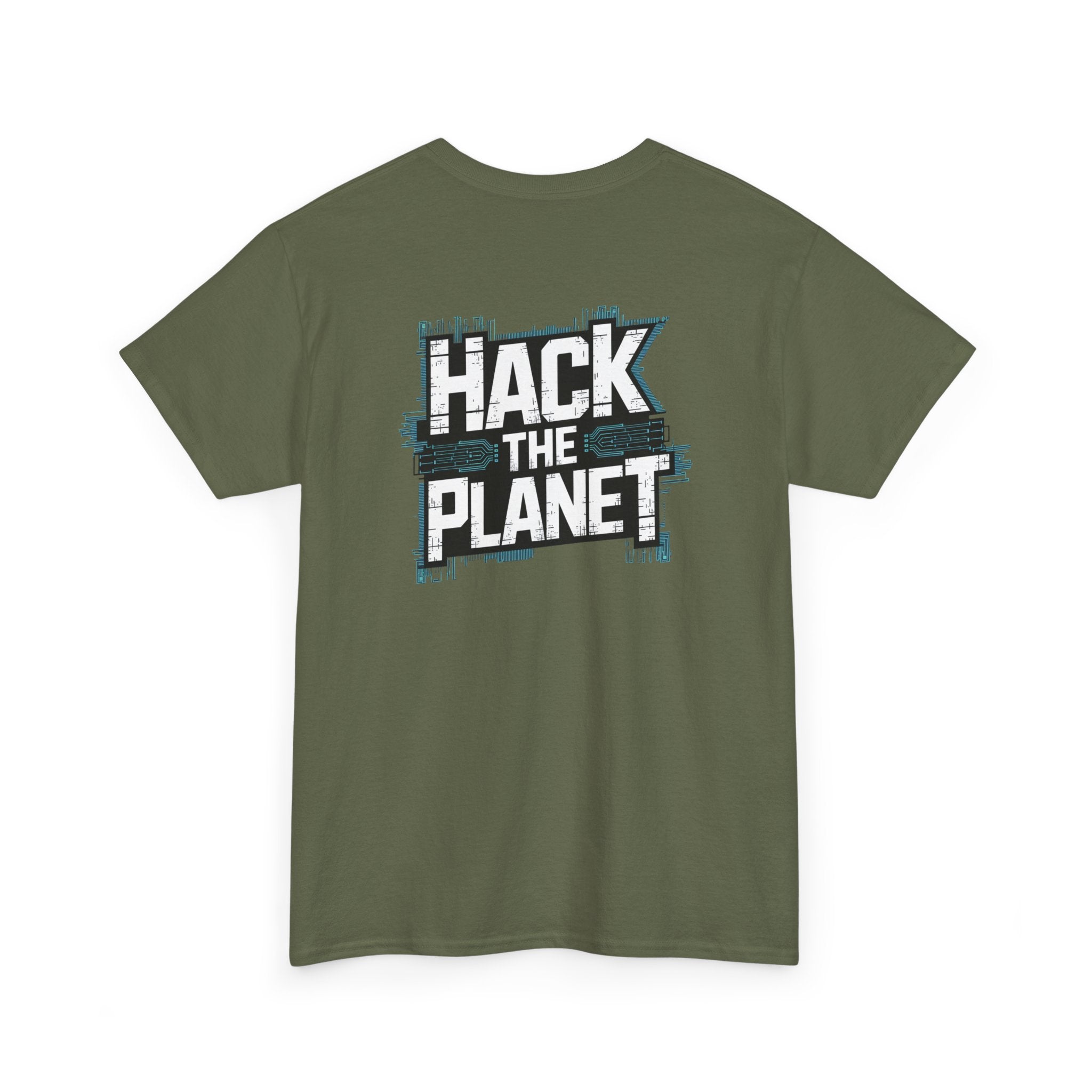 Unisex Heavy Cotton Tee: "Hack the Planet" - T-Shirt