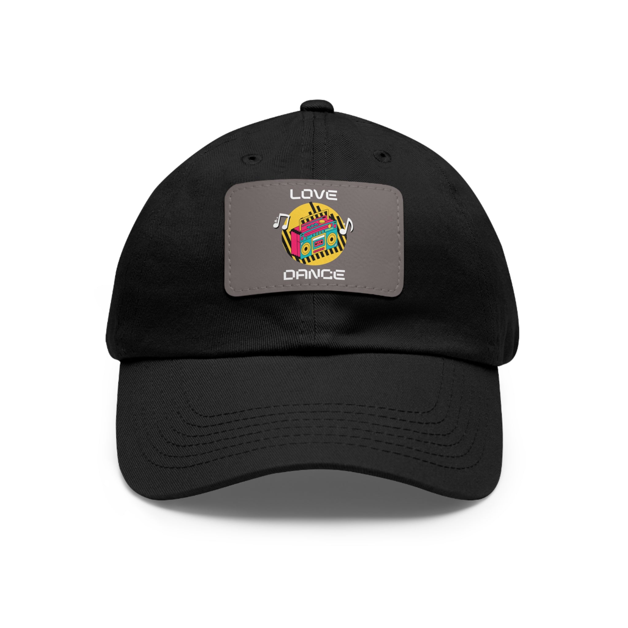 Love Dance Dad Hat with Leather Patch - Casual Style for Dance Lovers