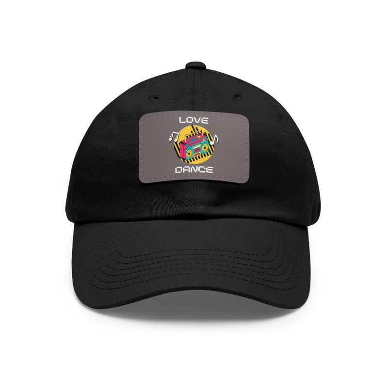 Love Dance Dad Hat with Leather Patch - Casual Style for Dance Lovers
