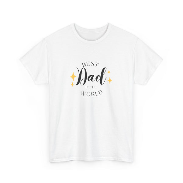 Best Dad Heavy Cotton Tee - Perfect Gift for Father's Day