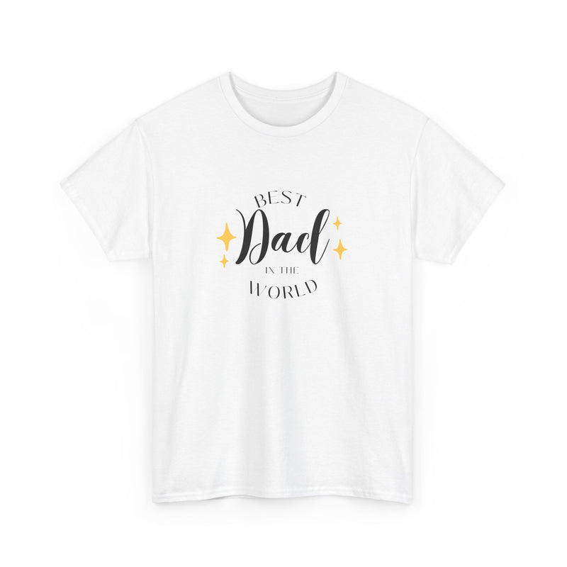 Best Dad Heavy Cotton Tee - Perfect Gift for Father's Day