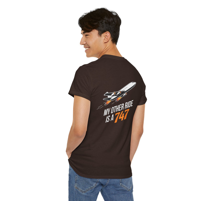 Unisex Heavy Cotton Tee: "My Other Ride" - T-Shirt