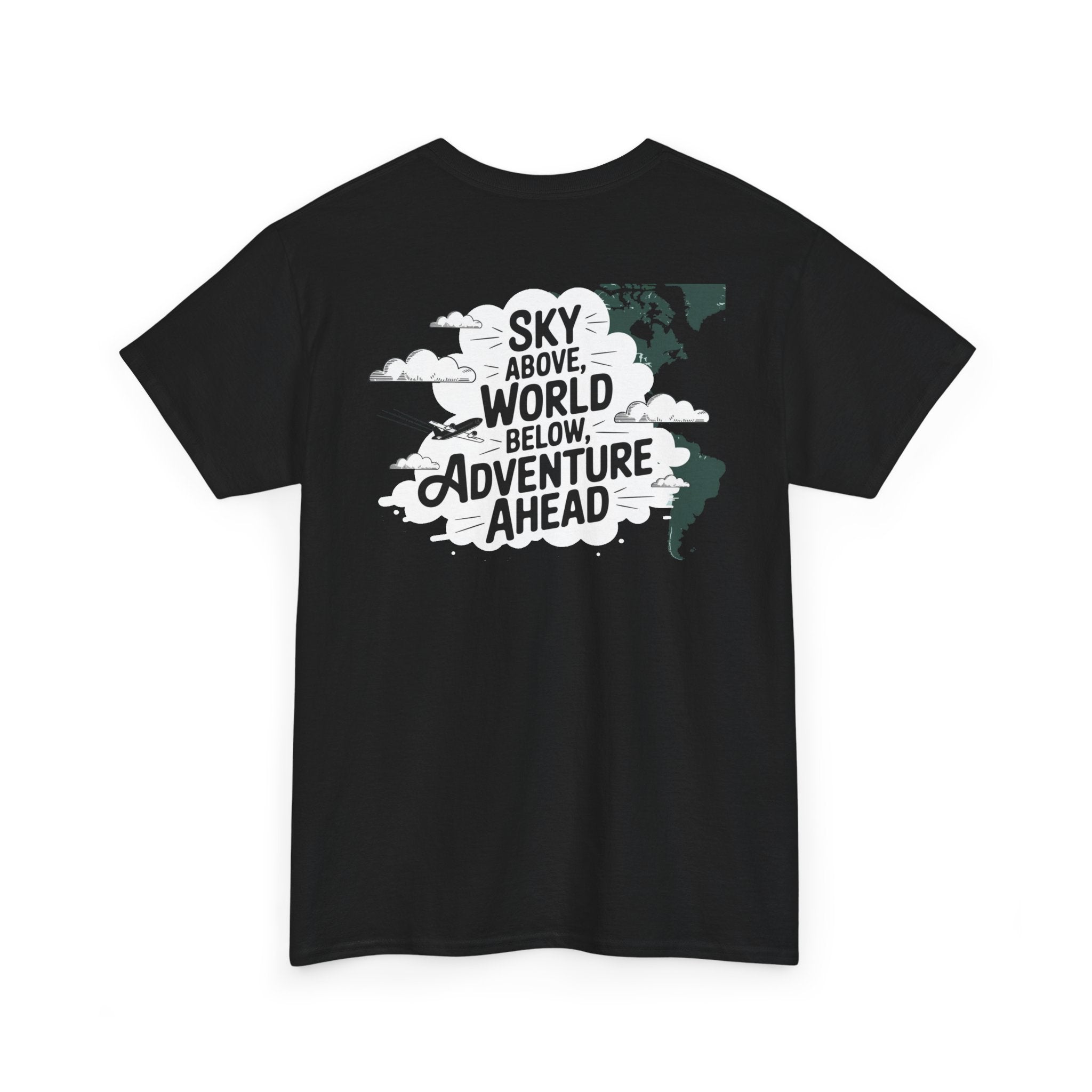 Unisex Heavy Cotton Tee: "sky above world below" T-Shirt