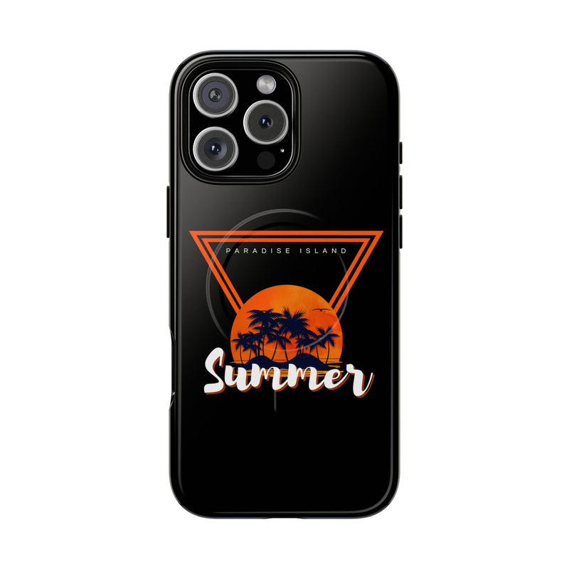 Tough Magnetic Phone Case - Paradise Island Summer Design