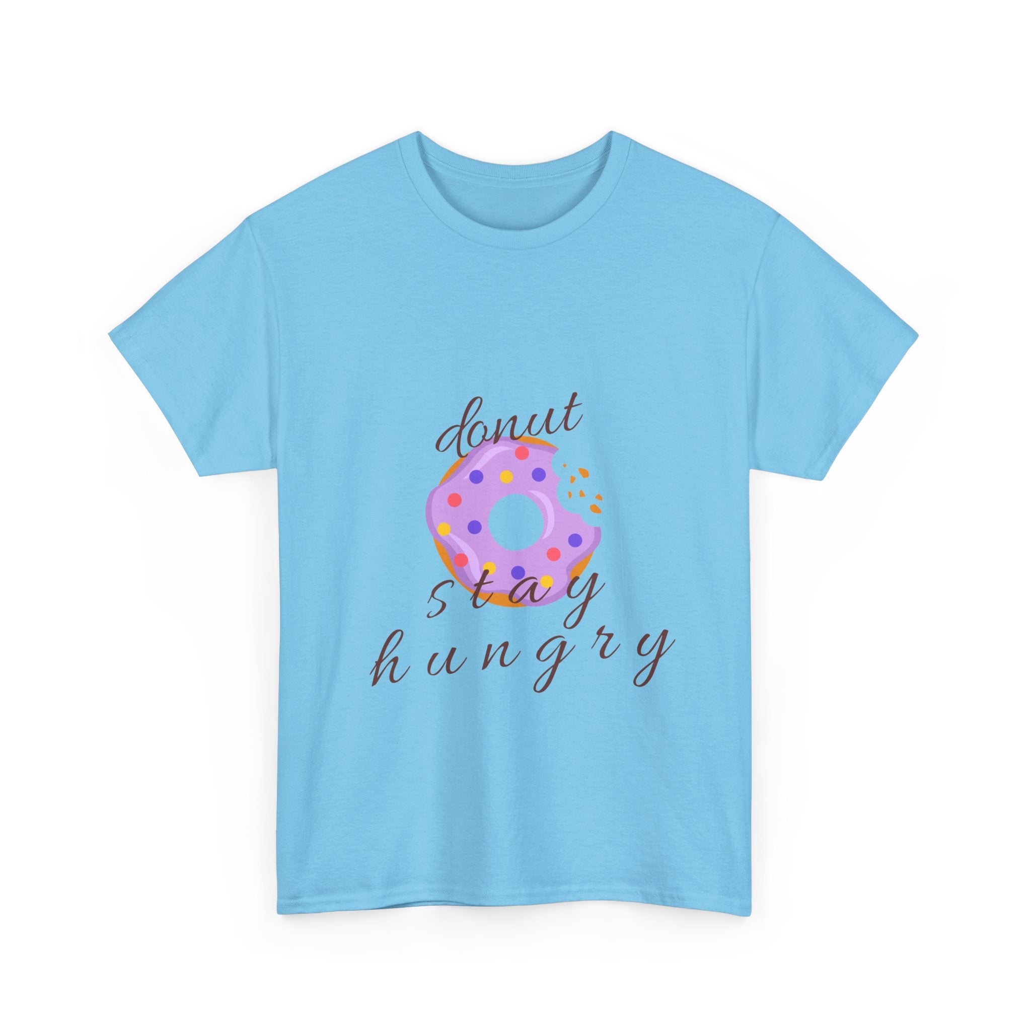 Donut Stay Hungry Unisex Heavy Cotton Tee - Fun and Stylish T-Shirt for Food Lovers