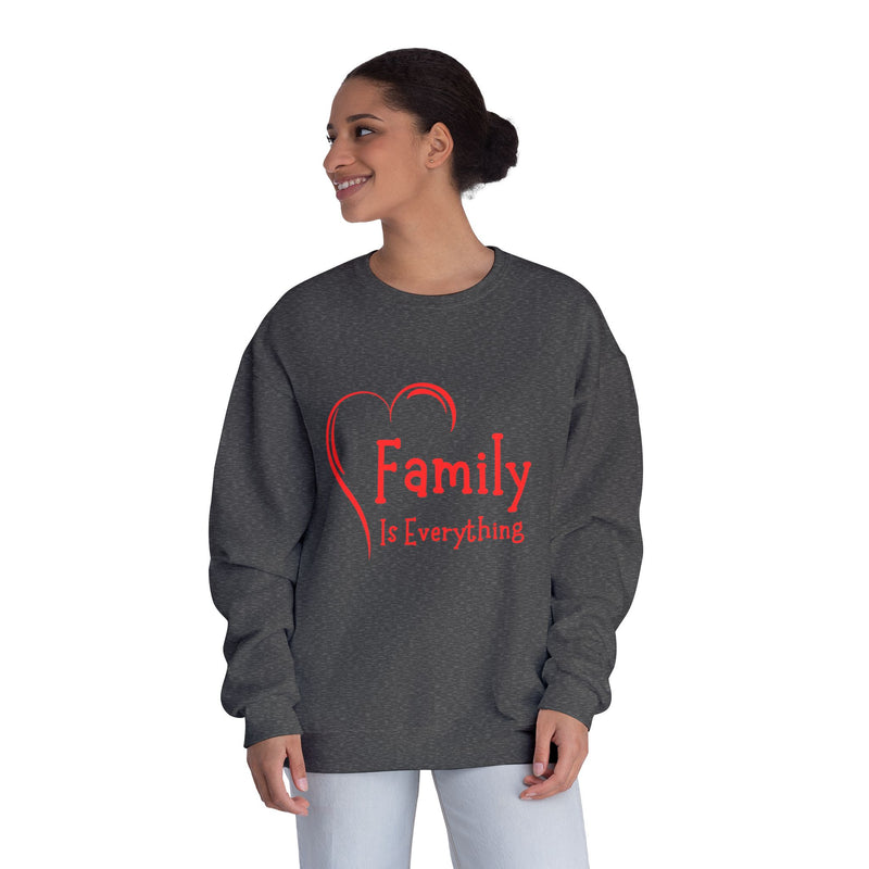 Family Is Everything Crewneck Sweatshirt - Unisex Casual Wear for Family Gatherings