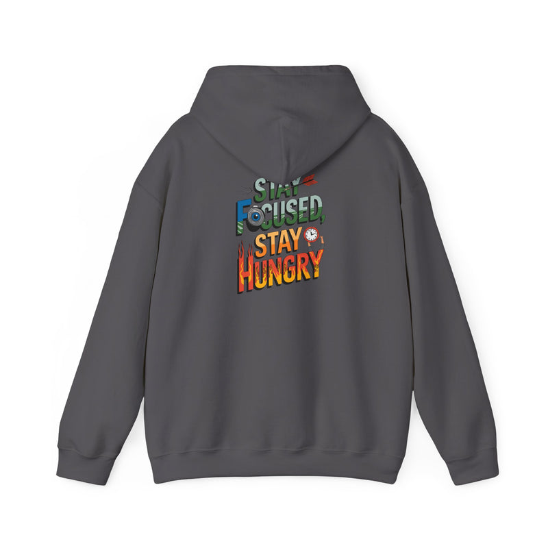Unisex Heavy Blend™ Hooded Sweatshirt "Stay Focused Stay Hungry"