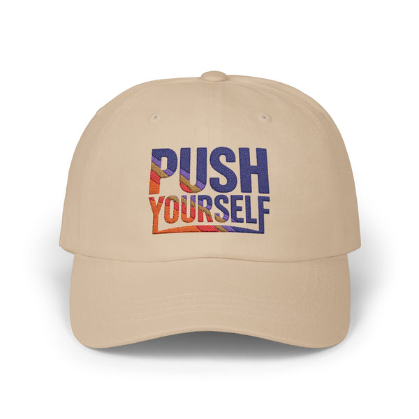 Motivational Dad Cap - "Push Yourself"