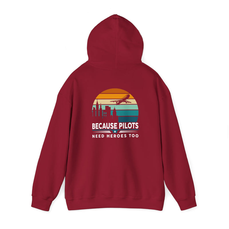 Unisex Heavy Blend™ Hooded Sweatshirt "Maintenance & Pilots Design | Perfect Gift for Aviation Enthusiasts