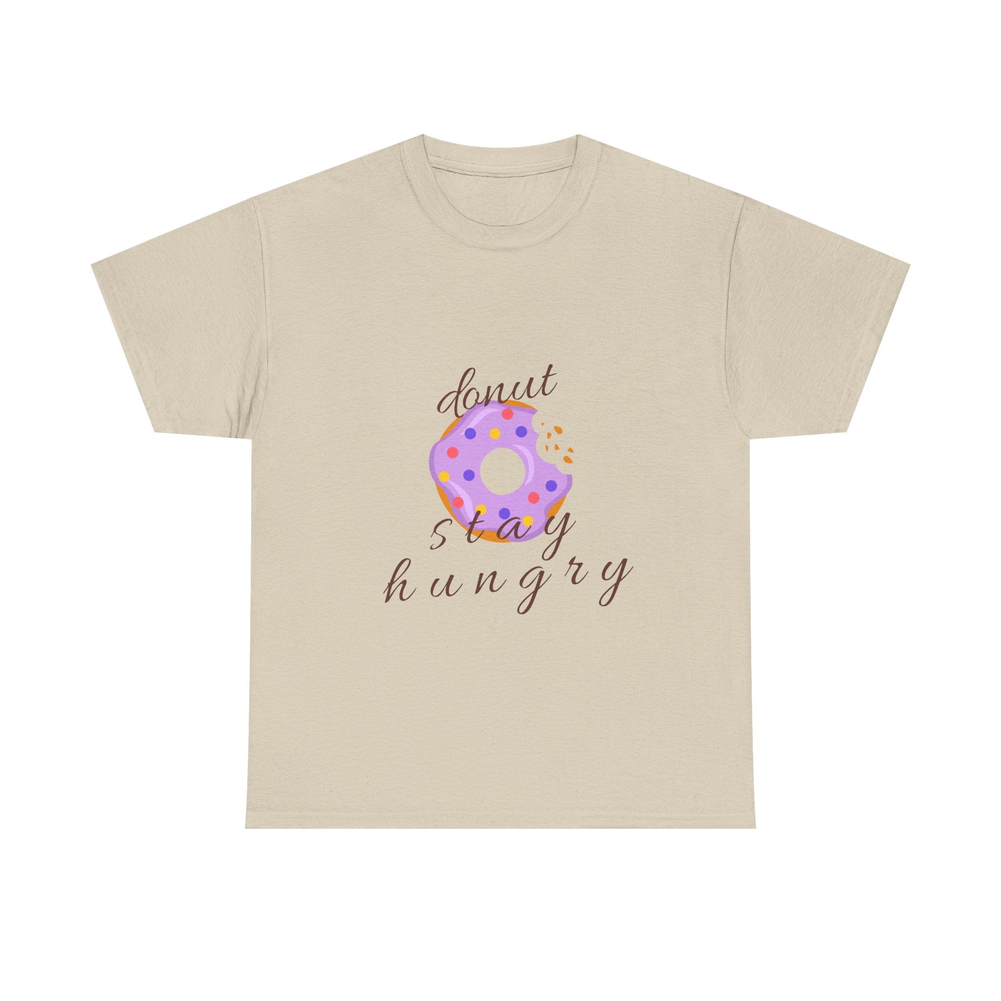 Donut Stay Hungry Unisex Heavy Cotton Tee - Fun and Stylish T-Shirt for Food Lovers