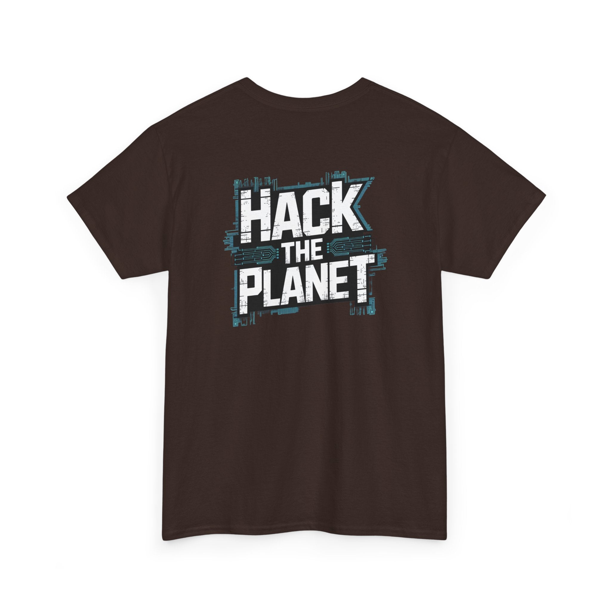 Unisex Heavy Cotton Tee: "Hack the Planet" - T-Shirt