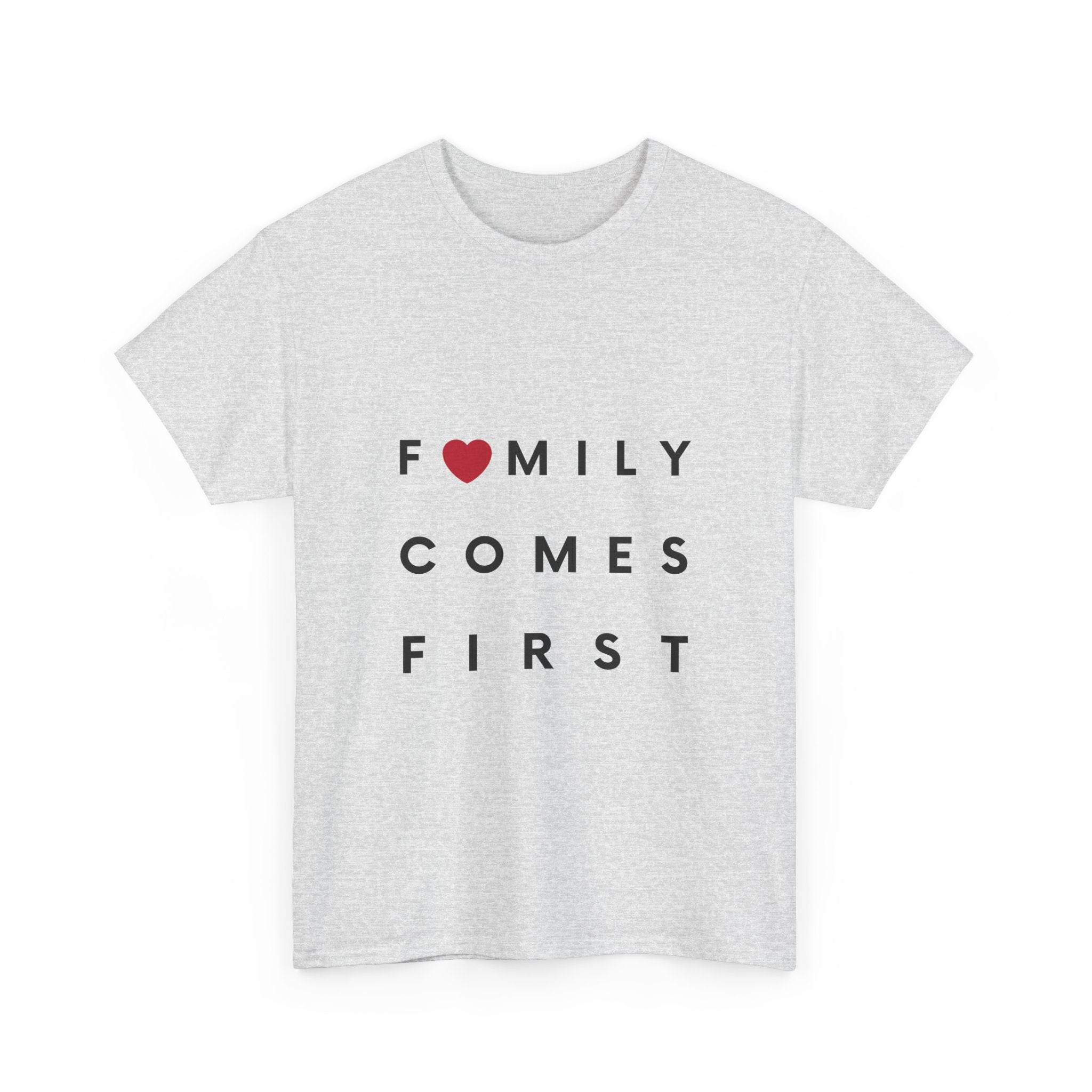 Family Comes First Unisex Heavy Cotton Tee