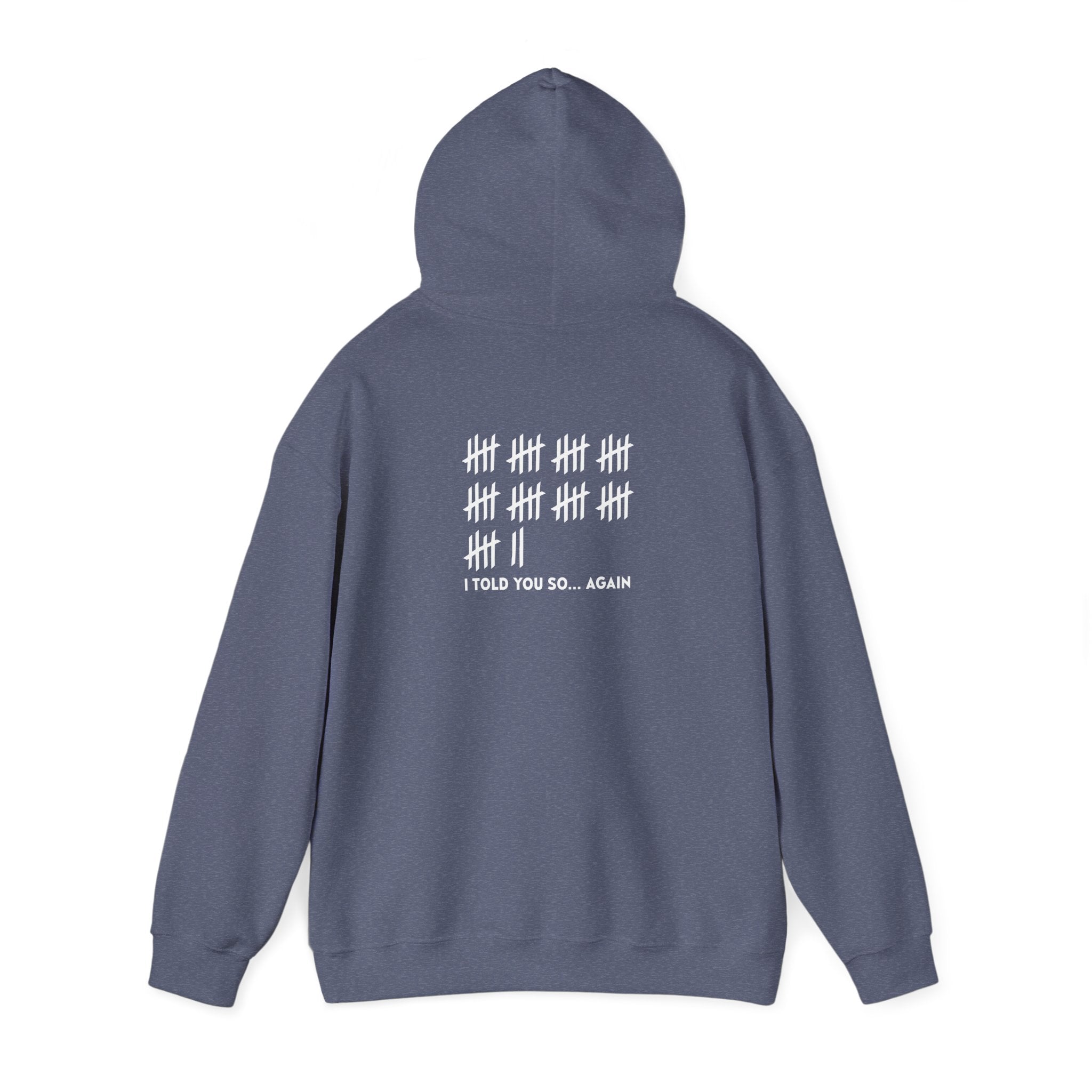 Unisex Heavy Blend™ Hooded Sweatshirt: "I TOLD YOU SO AGAIN" T-Shirt