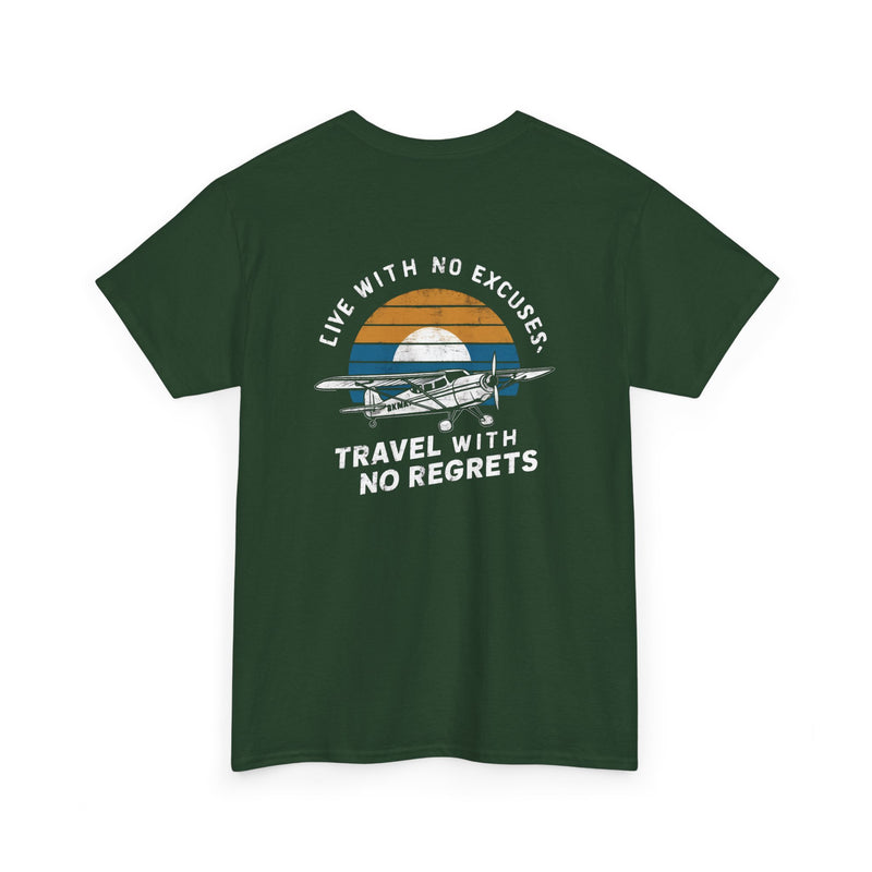 Unisex Heavy Cotton Tee: "Live with no excuse" - T-Shirt