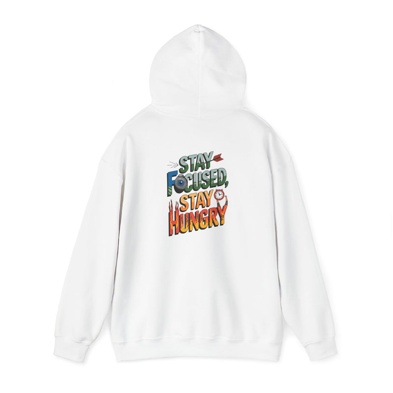 Unisex Heavy Blend™ Hooded Sweatshirt "Stay Focused Stay Hungry"