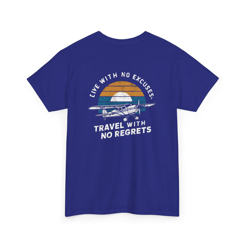 Unisex Heavy Cotton Tee: "Live with no excuse" - T-Shirt