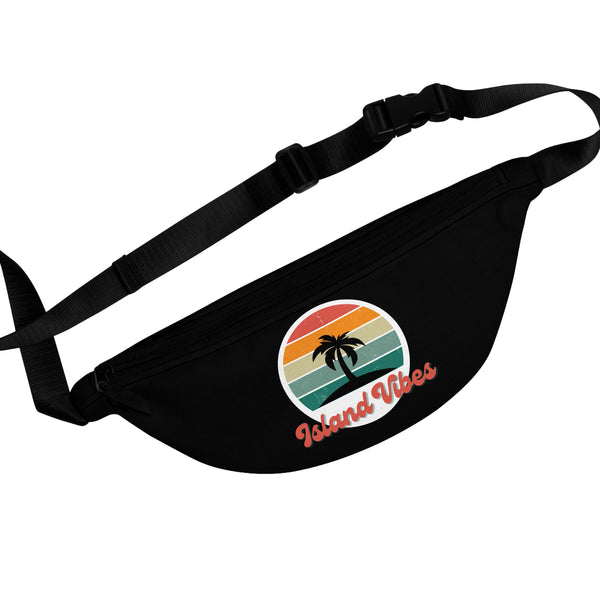 Island Vibes Fanny Pack - Tropical Beach Style Waist Bag for Festivals & Travel